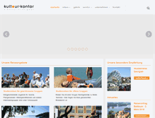 Tablet Screenshot of kultour-kontor.de